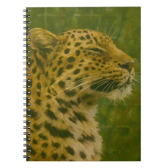 Carnet Repose du léopard dans le cadre du sanctuaire (Devant)