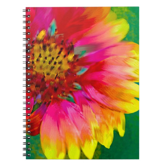 Carnet Représentation artistique de la fleur Indian Blank (Devant)