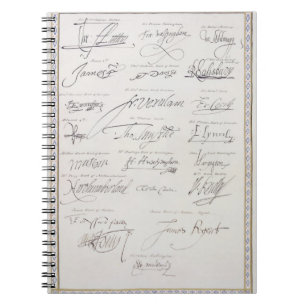 Carnet Reproduction des signatures du Tudors et leur
