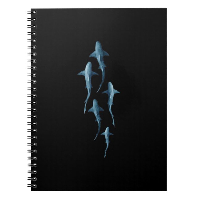 Carnet Requin - Baignade Requins mignonne Drôle Cadeau (Devant)