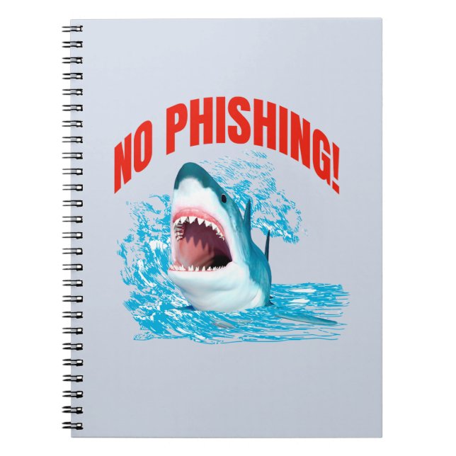 Carnet Requin drôle sans hameçonnage (Devant)