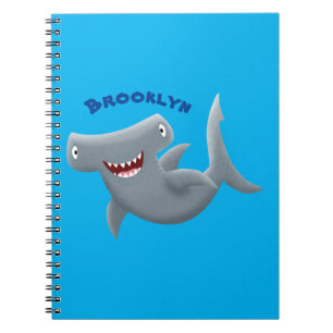 Carnet Requin marteau mignon drôle en dessin animé
