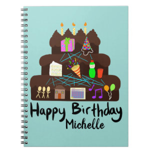 Carnet Réseau de neurones d'anniversaire nerd