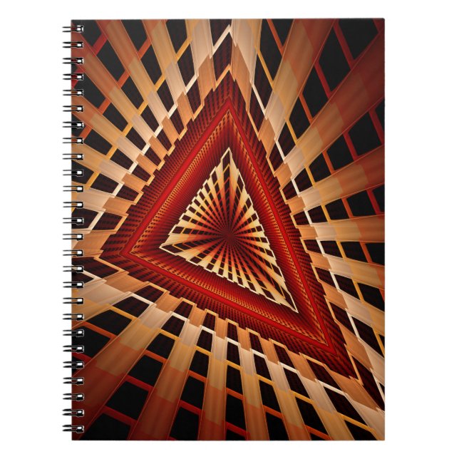 Carnet Réseau Fantastique Moderne de Fractales Graphiques (Devant)