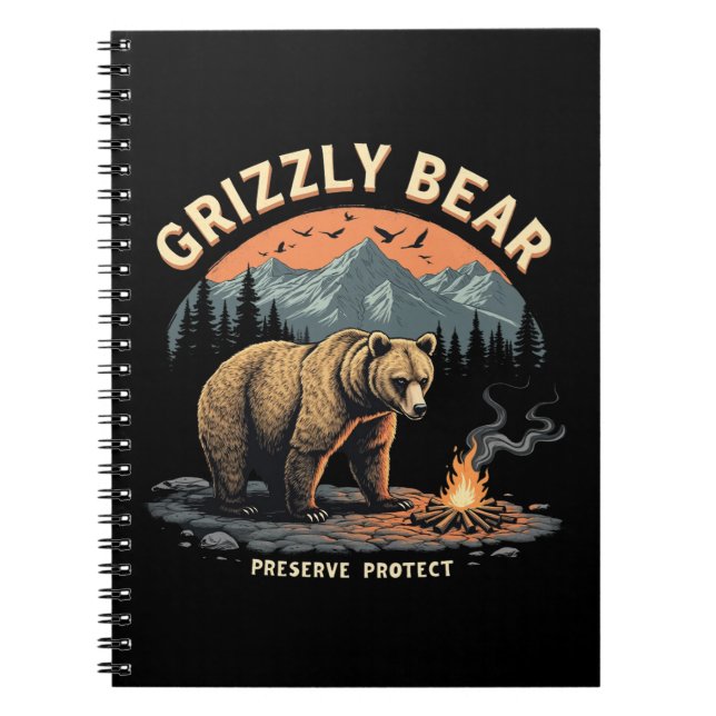Carnet Réserve et protection de l'ours grizzly (Devant)