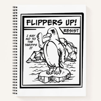 Carnet Résistez À Pingouin Contre Les Tarifs Des Pantoufl