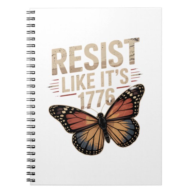 Carnet Résistez comme c'est en 1776 (Devant)