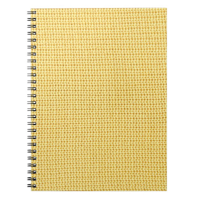 Carnet Ressort crochet arrière - plan en jaune. (Devant)