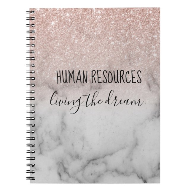 Carnet Ressources humaines Vivre l'or Rose du rêve (Devant)