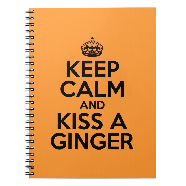 Carnet Reste calme et embrasse un Ginger (Devant)