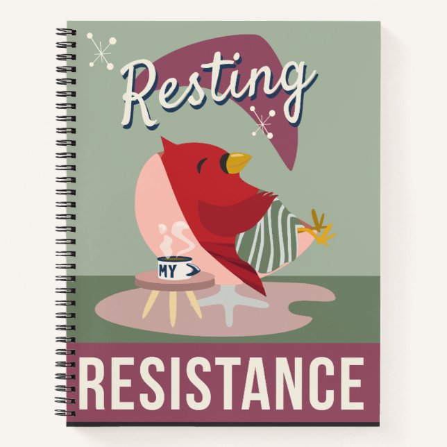 Carnet "Rester est ma résistance" (Devant)