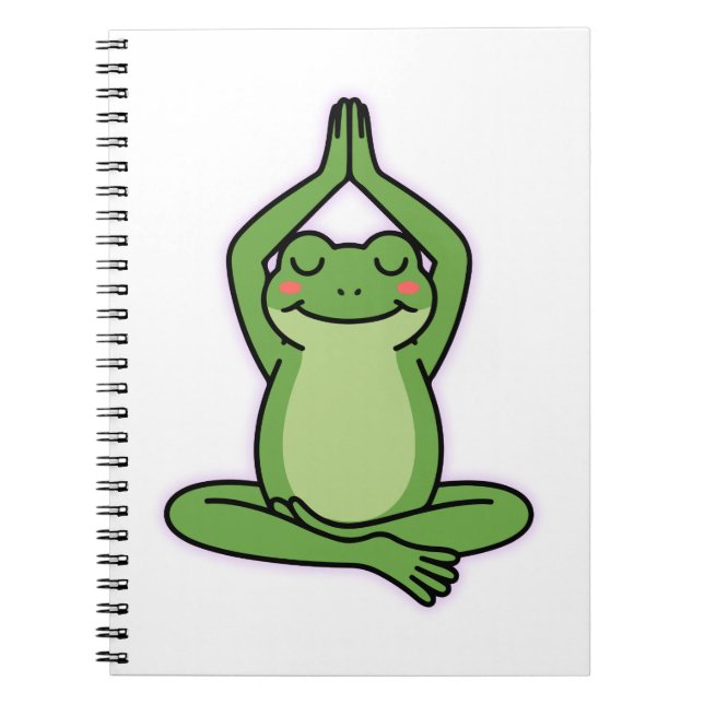 Carnet Restez Calme, Restez Froggy - Cute Zen Méditation  (Devant)