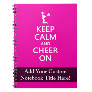Carnet Restez calmes et aimez, rose Pom-pom girl