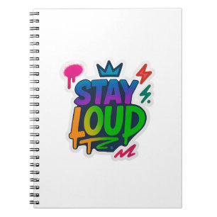 Carnet Restez forte Graffiti Neon