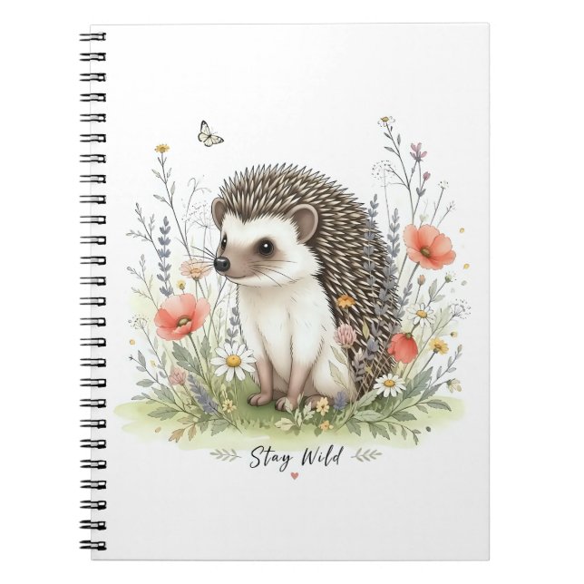 Carnet Restez Sauvage Petit Hérisson de la Forêt  (Devant)