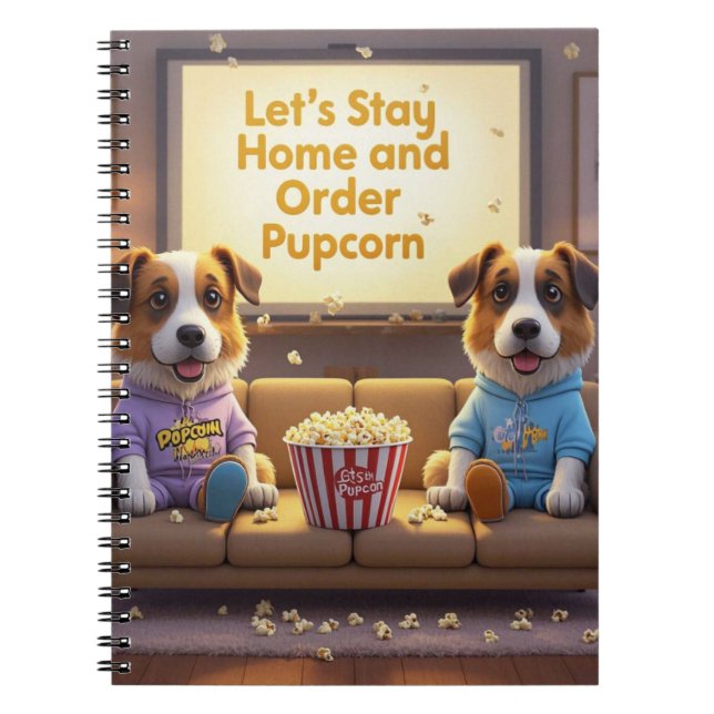 Carnet Restons à la maison et commandez des chiens de car (Devant)