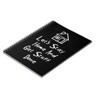 Carnet Restons la maison et obtenons la substance faite