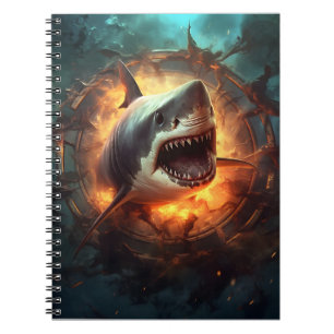 Carnet Retour À L'École Attaque De Requins Animaux D'Océa