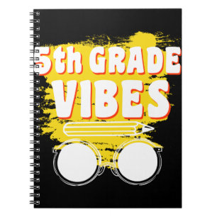 Carnet Retour à l'école Chemise 5e année Vibes Enfant Pre