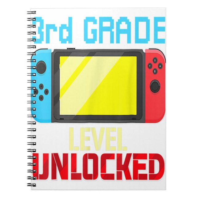 Carnet Retour à l'école Jeu vidéo Niveau 3e année Débloqu (Devant)