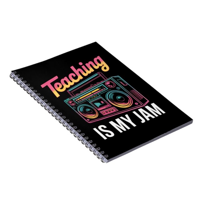 Carnet Retour à l'école Rétro Enseigner est mon truc 80s  (Côté Droit)