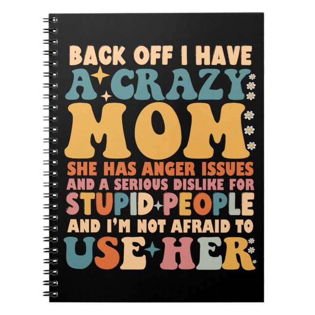 Carnet Retour J'Ai Une Maman Fou, Elle A Des Problèmes De (Devant)