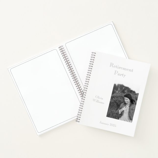 Carnet Retraite Ajouter une photo Choisir la couleur (Intérieur)