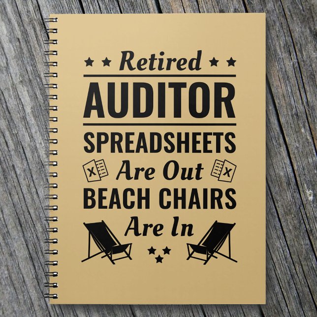 Carnet Retraité Auditeur Funny Retraite (Créateur téléchargé)