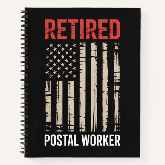 Carnet Retraite de travailleur postal à la retraite (Devant)