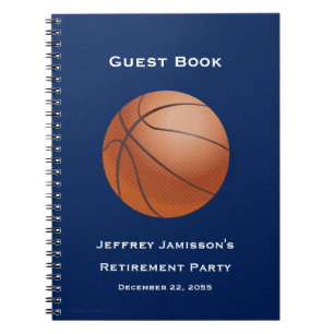 Carnet Retraite Party Guest Book, Basket-ball