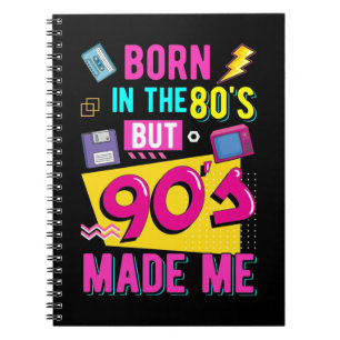Carnet Retro 80s Born Music Party Disco 90s
