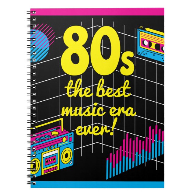 Carnet Rétro 80s : la meilleure époque musicale qui soit  (Devant)