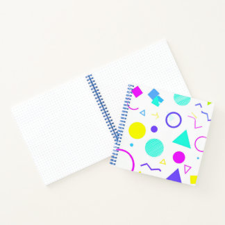 Carnet Retro 80s Memphis Geometric Pattern