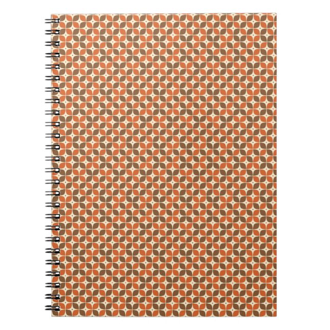 Carnet Rétro Boomerang Atomique Chaud du Milieu du Siècle (Devant)