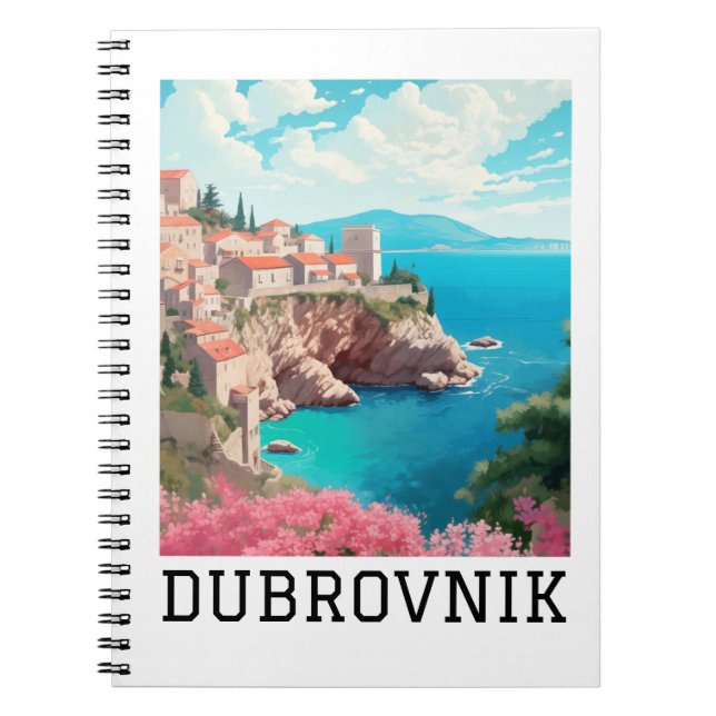 Carnet Retro Classique Dubrovnik Croatie (Devant)