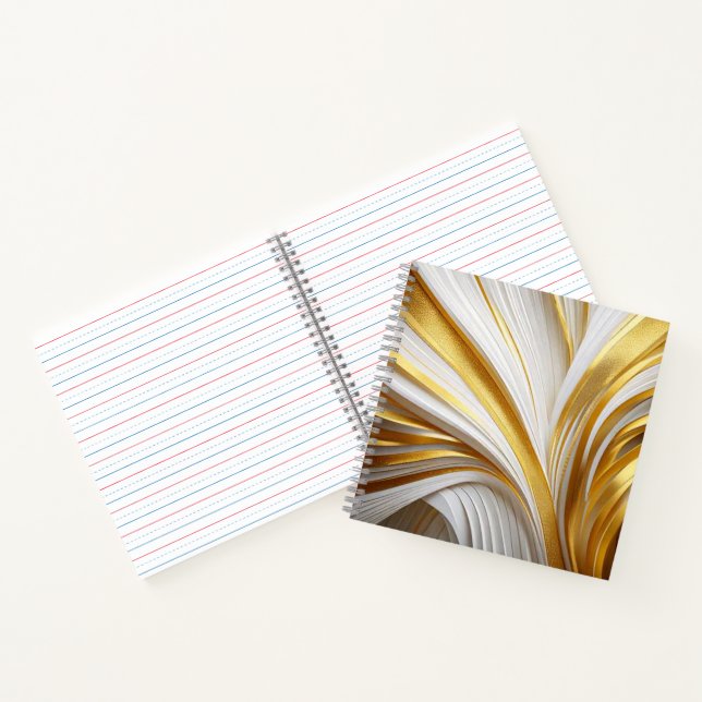 Carnet Retro d'or blanc (Intérieur)
