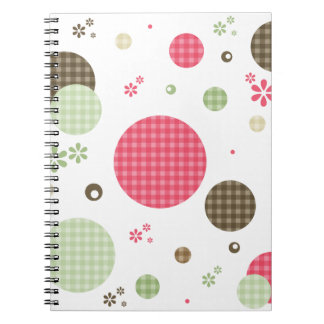 Carnet Retro En vichy Pois et marguerites