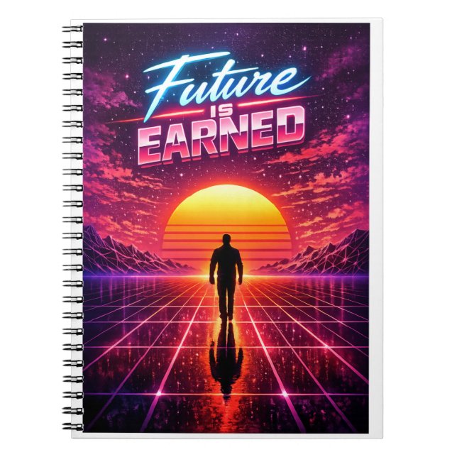 Carnet Retro Future Motivation Poster (Devant)