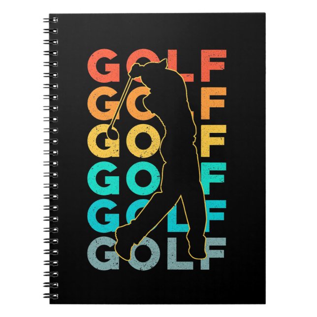 Carnet Retro Golfer (Devant)