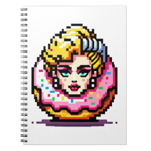 Carnet Retro Hollywood Icon - Pixel Art Pop Culture