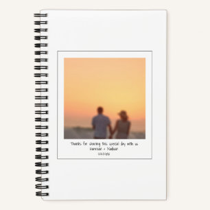 Carnet Retro instantanée photo couple amis noms personnal
