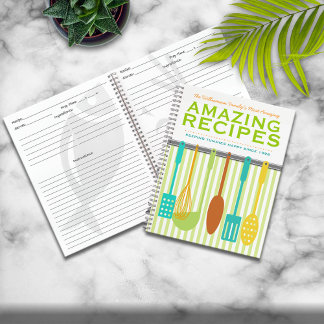 Carnet Retro Look Recette personnalisée