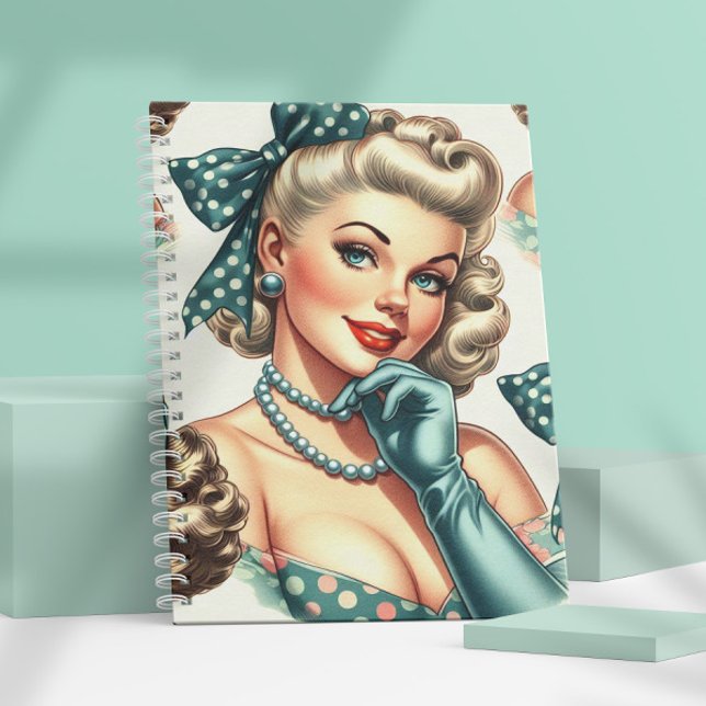 Carnet Rétro Mignon Pin-Up Classique (Créateur téléchargé)