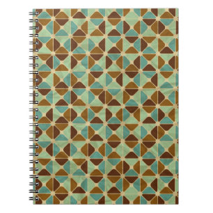 Carnet Rétro motif géométrique