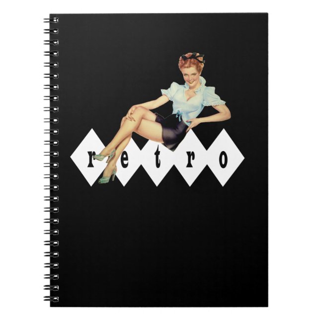 Carnet Retro Pin Up Girl (Devant)