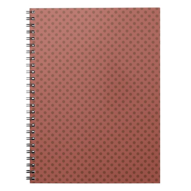 Carnet Retro, pois brun (Devant)
