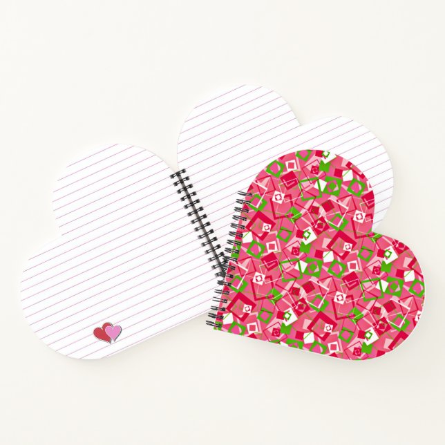 Carnet Retro Squares Pattern (Intérieur)