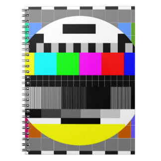 Carnet Retro TV pas d'illustration de signal.