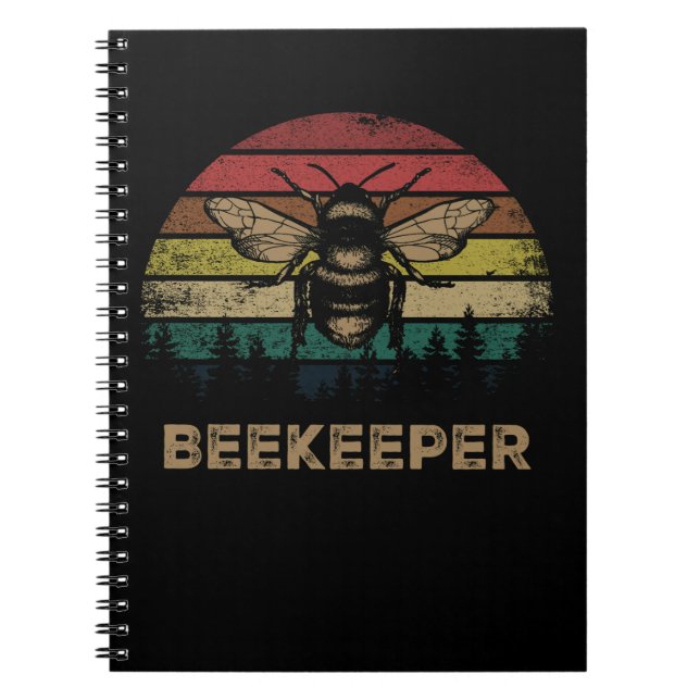 Carnet Rétro Vintage Beekeeper Beekeeping Poison (Devant)