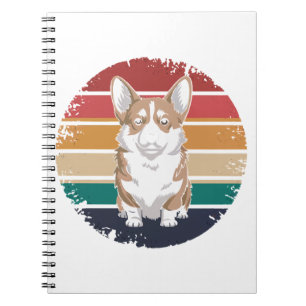 Carnet Retro Vintage Pembroke Welsh Corgi Lover Dons